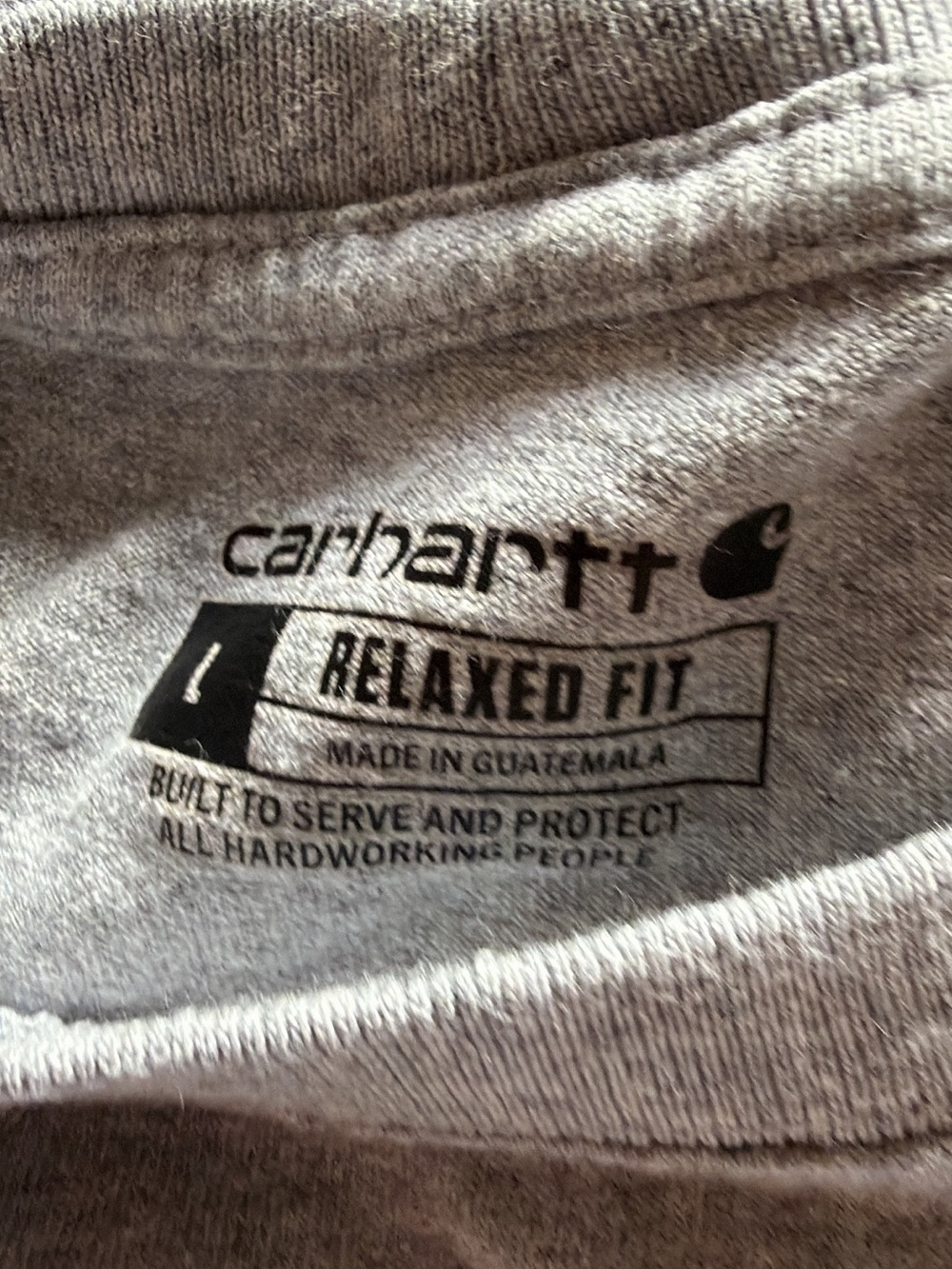 CARHARTT - 6 Men’s Short and Long Sleeve Shirts, Size Large (Loose /Relaxed Fit) - Picture 6 of 12